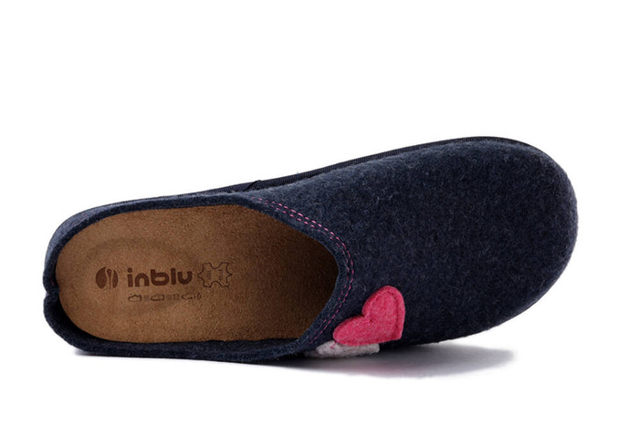 INBLU CS-37 041 szaro-niebieski, kapcie damskie
