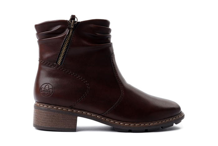 RIEKER 77281-25 brown, botki damskie