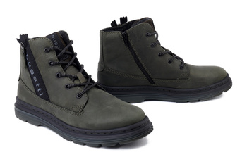 BUGATTI 321-AUC30-1200 7100 dark green, trzewiki męskie