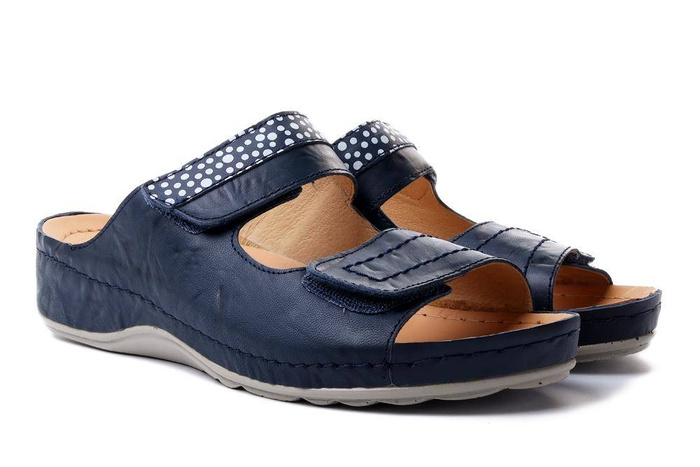 DR. BRINKMANN 700048-05 blau, klapki profilaktyczne damskie