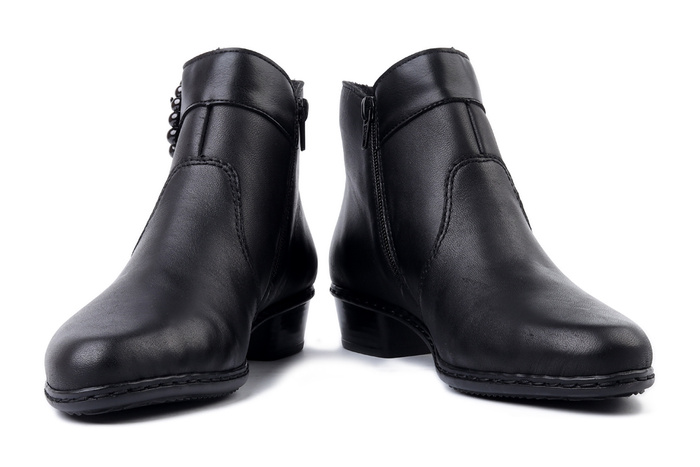 RIEKER Y0797-00 black, botki damskie