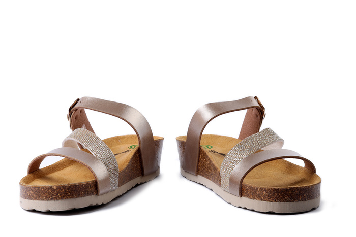 DR. BRINKMANN 700753-82 gold, klapki damskie