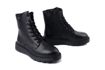 RIEKER 70408-00 black, trzewiki damskie
