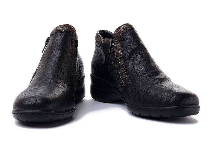 RIEKER L4382-00 black, botki damskie