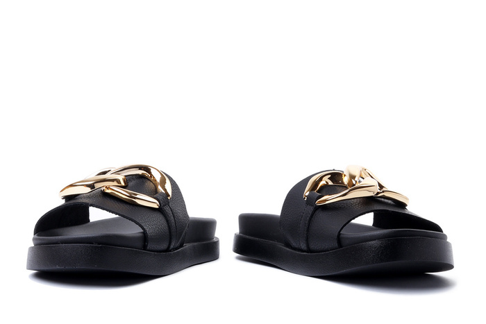 RIEKER Revolution W1452-00 black, klapki damskie