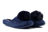METEOR 268 Dworzanka granat/srebrny, kapcie damskie
