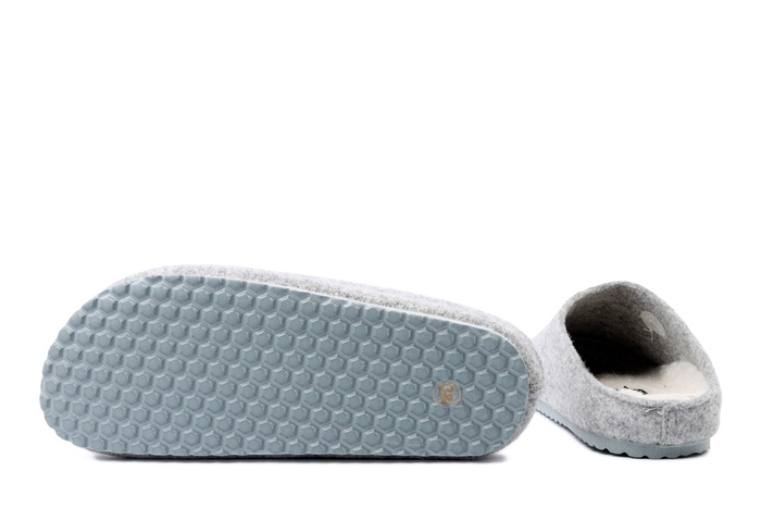 DR. BRINKMANN 320261-91 hellgrau, kapcie damskie