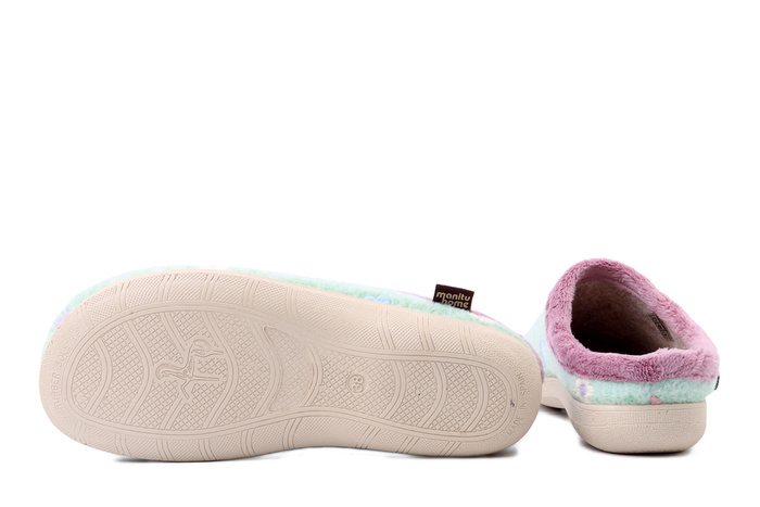 MANITU 320078-71 pastelgrun, kapcie damskie