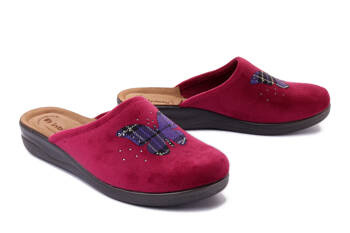INBLU CF-44 016 bordowy, kapcie damskie