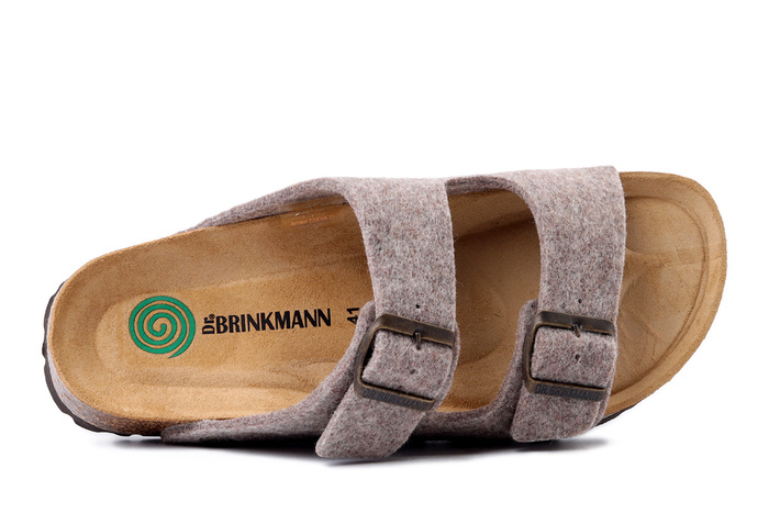 DR. BRINKMANN 220068-21 mittelbraun, klapki profilaktyczne damskie/męskie