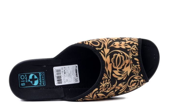 ADANEX 29521 SIK1VD czarny, kapcie damskie