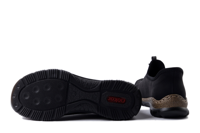 RIEKER N3267-01 black, półbuty damskie