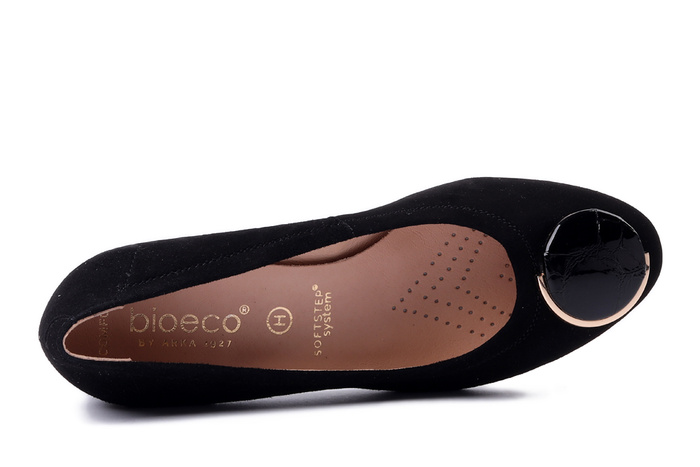 BIOECO BY ARKA 6939 0026+2308+1315 czarny, czółenka damskie