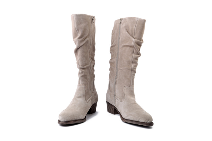 RIEKER 73159-60 beige, kozaki damskie
