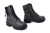 RIEKER 74031-45 grey, trzewiki damskie