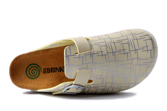DR. BRINKMANN 600153-61 hellgelb, klapki damskie