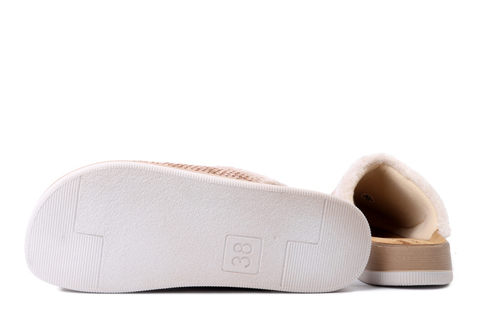 INBLU CT-42 026 piaskowy, kapcie damskie