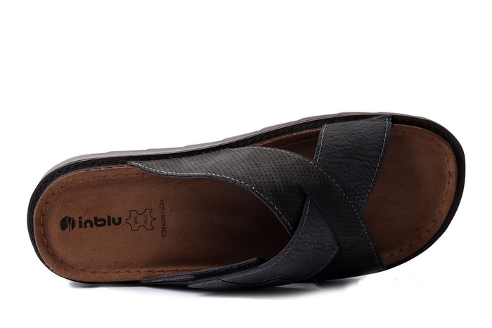 INBLU BU-17 025 szary, klapki męskie