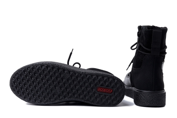 RIEKER TEX Y0051-00 black, śniegowce damskie