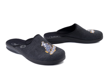 BEFADO 548M 041 czarny, kapcie męskie