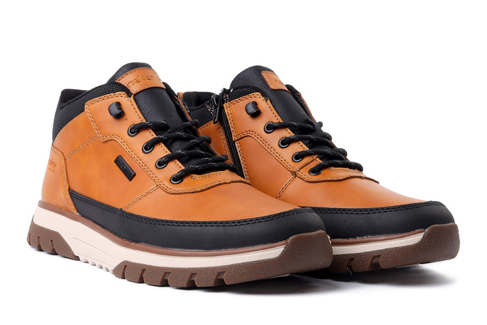 RIEKER TEX B9300-20 brown combination, trzewiki męskie