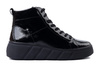 RIEKER W2661-01 black, trzewiki damskie