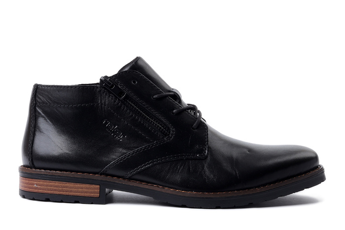 RIEKER 14609-00 black, trzewiki męskie