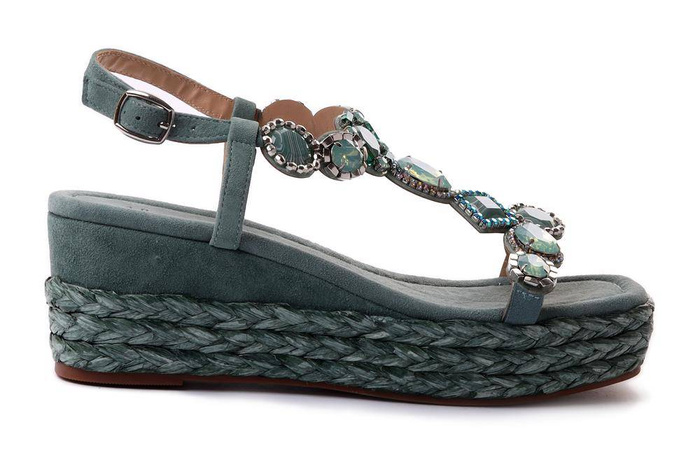 ALMA EN PENA V23571 suede jade, sandały damskie