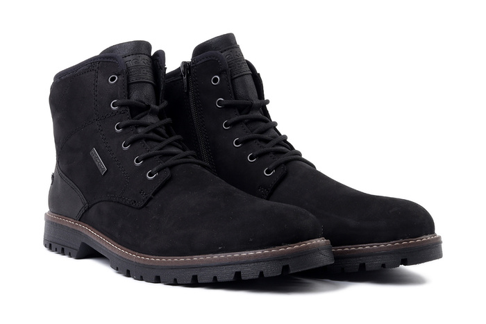 RIEKER TEX F3614-00 black, trzewiki męskie