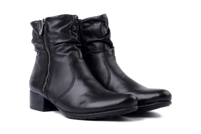 RIEKER 78656-00 black, botki damskie