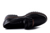 TAMARIS 1-24722-43 003 black leather, półbuty damskie