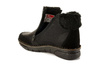 RIEKER 73352-00 black, botki damskie