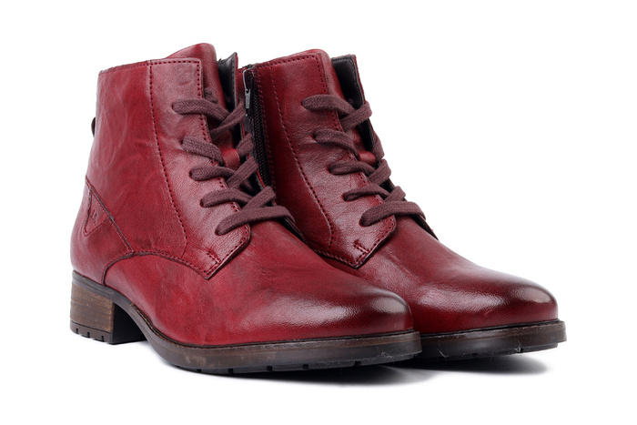 JOSEF SEIBEL 75317 VL160 410 Kate 17 bordeaux, trzewiki damskie