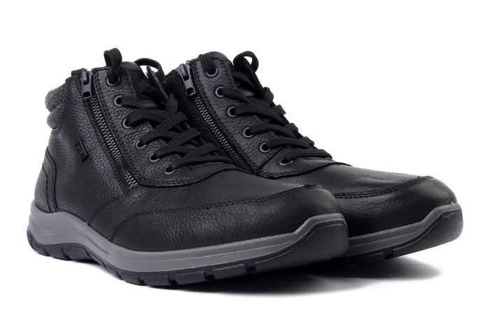 RIEKER TEX 03624-00 black, trzewiki męskie