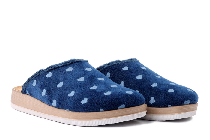 INBLU CT-40 004 granatowy, kapcie damskie