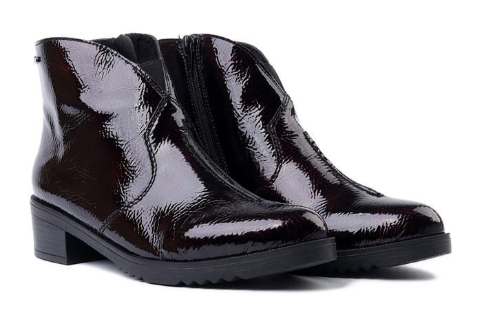 RIEKER Y0553-35 red, botki damskie