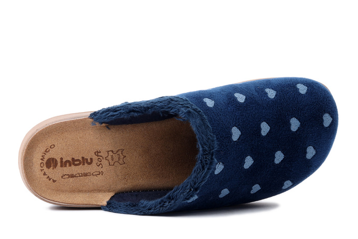 INBLU CT-40 004 granatowy, kapcie damskie
