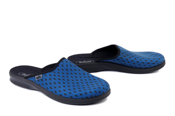 BEFADO 548M 042 granat, kapcie męskie