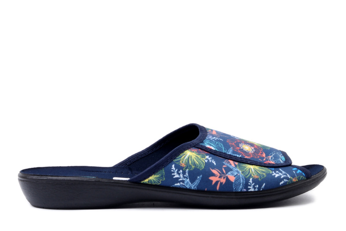 ADANEX 30236 DIK1DD granatowy, kapcie damskie