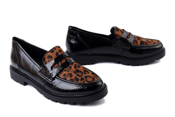 RIEKER REMONTE D2Q02-03 black combination, półbuty damskie