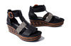 RIEKER 68182-00 black, sandały damskie