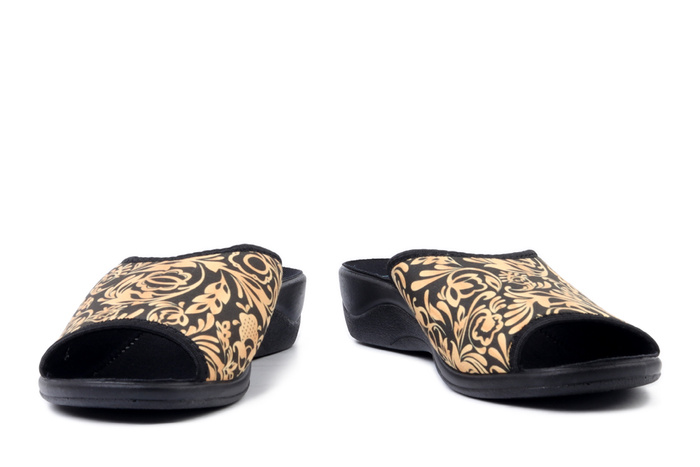 ADANEX 29521 SIK1VD czarny, kapcie damskie