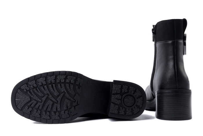 RIEKER Y5253-00 black, botki damskie