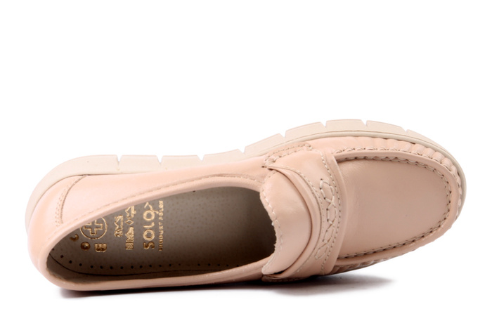 SOLO 069W beż naplak. pl, półbuty damskie