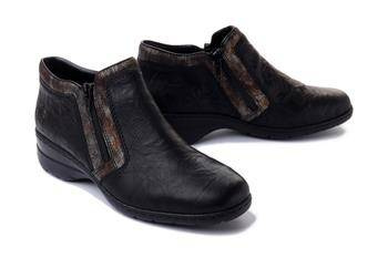 RIEKER L4382-00 black, botki damskie
