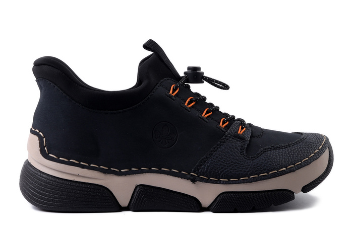 RIEKER 45963-14 blue, półbuty damskie