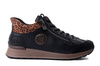 RIEKER N1457-00 black, trzewiki damskie