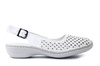 RIEKER 41350-80 white, półbuty letnie damskie