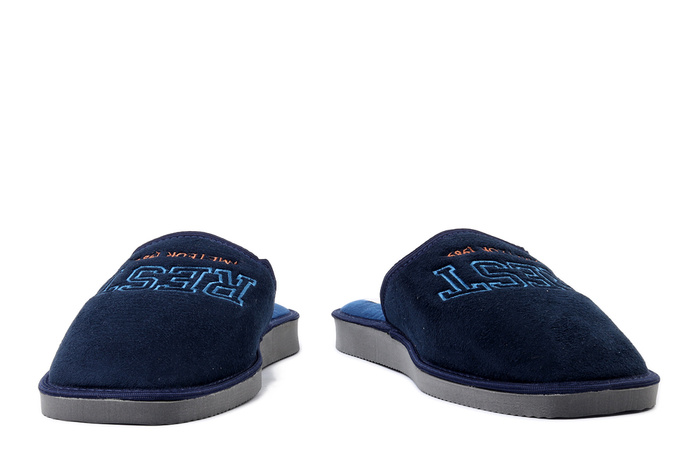 METEOR 500 Krzyś granatowy, kapcie męskie