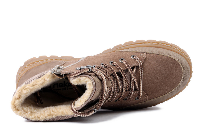 RIEKER TEX W2176-64 beige, trzewiki damskie